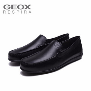 健乐士 GEOX 商务休闲鞋 U920WA00043 黑色C9999 40