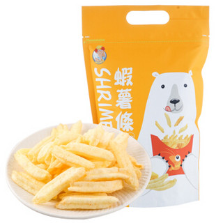 中国台湾 进口 亨利摩根 阿民师芝士味虾薯条80g  休闲小吃 （膨化食品）