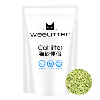 weelitter 猫砂伴侣2L 猫厕所猫砂盆除臭易结团无尘植物豆腐砂 可冲厕所