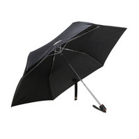 LONGCHAMP 珑骧 男女中性黑色聚酯纤维折叠伞雨伞 54007 PES 001