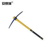 安赛瑞 洋镐 十字镐 塑柄钢镐 90cm 锰钢镐头 清洁工具塑柄镐 施工户外洋镐头 蓝色 23945