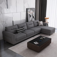 摩高空间现代简约布艺沙发客厅组合沙发可拆洗单人位小户型沙发