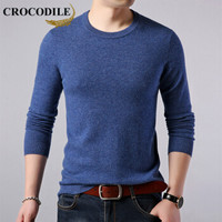 鳄鱼恤（CROCODILE）羊毛衫 男士2019秋冬时尚潮流休闲修身圆领套头毛衣 721-1-X6502-1 新希兰 185/125