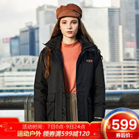 TFO 滑雪服 男女款时尚休闲保暖加厚户外登山服滑雪服664968 女款魅黑色 M