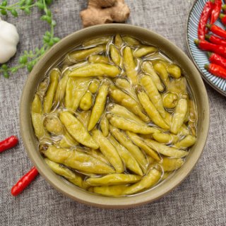爱蜀味 酱腌菜 泡野山椒小米椒350g 老坛泡椒小米辣椒 四川新繁泡菜