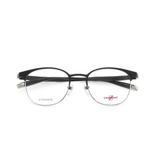 CHARMANT/夏蒙眼镜框 Z钛系列男女款黑框商务眼镜Z钛光学眼镜架T19878 BK 51mm