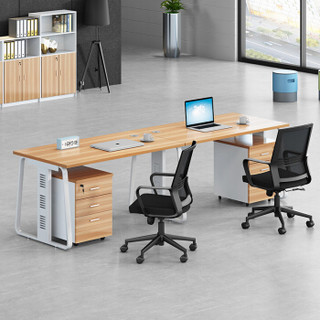 卡奈登 现代时尚办公家具职员办公桌 办公屏风隔断卡位简约员工位单人位含柜1.2*0.6*0.75米  XYJ0603