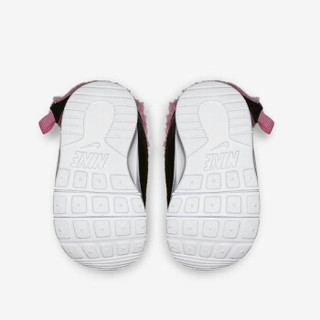 NIKE 耐克 女童靴子 新款儿童雪地鞋 加绒保暖棉靴922870-009 黑色/粉色8C/25码