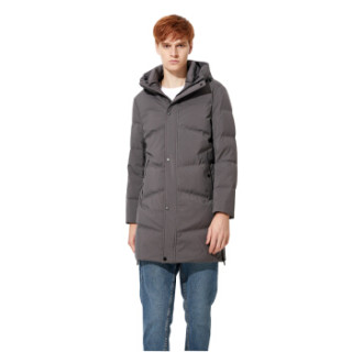 【yalu/雅鹿】雅鹿(yaloo)男士潮流帅气中长款羽绒服ye87u0520 灰色