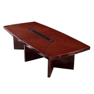 世木杰3米实木皮会议桌HYM3001培训桌会客桌洽谈桌接待桌3米会议桌