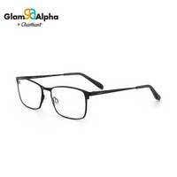 CHARMANT/夏蒙眼镜框 GA系列男女款黑色男士时尚经典方框女款光学近视眼镜架 GA38041 BK 54mm