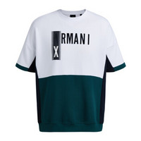 ARMANI EXCHANGE 阿玛尼奢侈品19秋冬新款男士针织休闲上衣 6GZMAY-ZJ1IZ WHTGREEN-6140 L