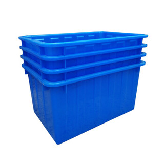 震迪 50L水箱 外径:480*341*260mm塑料方箱工业收纳箱可定制 700234 蓝色