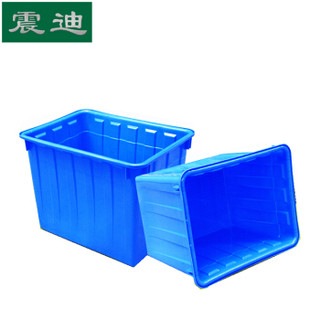 震迪 50L水箱 外径:480*341*260mm塑料方箱工业收纳箱可定制 700234 蓝色