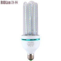 洛林（ROLin）LED灯泡大功率U型节能灯玉米灯E27螺口4U24W白光6500K（量大定制）