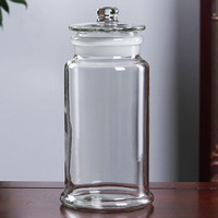御良材 圆形加厚玻璃泡酒瓶2.5L 泡酒坛 酿酒罐 玻璃罐 玻璃瓶 密封罐 密封瓶 酵素桶 YBL-PJP-Y25L