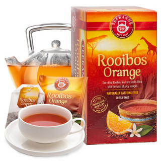 TEEKANNE 德康纳 花草茶德国进口香橙味路易波士茶南非博士茶20包/盒
