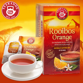 TEEKANNE 德康纳 花草茶德国进口香橙味路易波士茶南非博士茶20包/盒