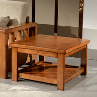 摩高空间 新中式实木沙发边几柜轻奢小茶几简约角几客厅桌子