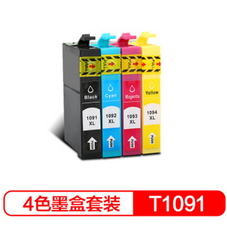 彩格适用EPSON爱普生T1091墨盒 ME30 ME300 ME360 ME70 ME510 ME520 ME1100 600F t109打印机墨盒