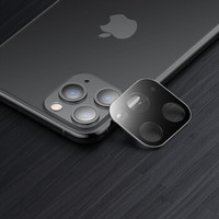 优加 苹果11pro/11pro max镜头膜 iphone11pro max钢化膜后摄像头玻璃保护膜 高清防刮全覆盖镜头贴膜 黑色