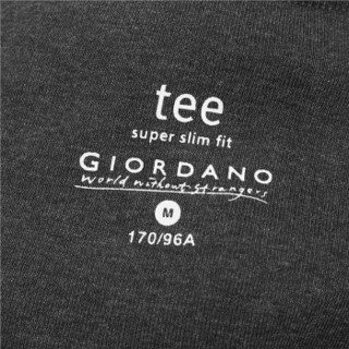 佐丹奴（Giordano） T恤 男高领t恤衫加厚打底衫厚实弹力棉小高领长袖T恤01029793  05雪花深灰色 加大码