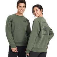 北面休闲卫衣情侣款 TheNorthFace 19秋冬新品户外舒适抓绒长袖 3VUB 7D0/绿色 XL/180