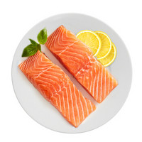 拓食 智利欧式原味三文鱼排(大西洋鲑)280g/袋 2片装 富含Ω3 海鲜水产