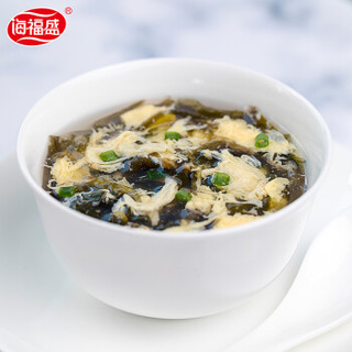 海福盛 汤速食学生零食早餐营养轻食FD冻干速溶汤台湾紫菜汤 8g*6杯