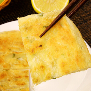 商品千味央厨 葱油飞饼 300g*2袋(手抓饼 印度风味 早餐煎饼 )
