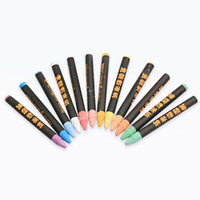 AUCS无尘粉笔 彩色水溶性粉笔涂鸦笔 环保无粉尘12支 VP-12FN