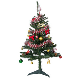 紫灿 圣诞树套餐1.2米节日装饰品发光加密装 家用圣诞树装饰品礼物豪华35件套