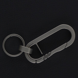 YORA 跑道圆环PLUS钛合金汽车钥匙扣男士腰式圈个性锁简约环马蹄扣腰挂件创意