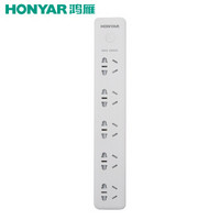 鸿雁（HONYAR）智能WIFI排插5位1.8米总控插座 总控开关接线板/插排/插线板