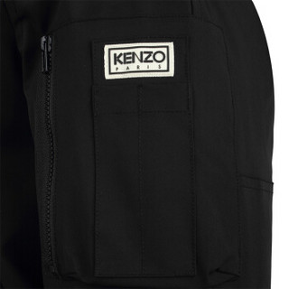 KENZO 高田贤三 女士黑色短款连帽羽绒服 F86 2BL032 551 99 M码