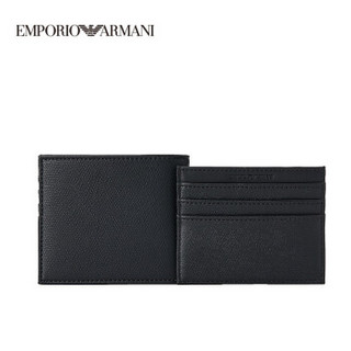 EMPORIO ARMANI 阿玛尼奢侈品19秋冬新款男士钱包卡包两件套 Y4R237-YLA0E-19F BLACK-81072 U