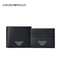 EMPORIO ARMANI 阿玛尼奢侈品19秋冬新款男士钱包卡包两件套 Y4R237-YLA0E-19F BLACK-81072 U
