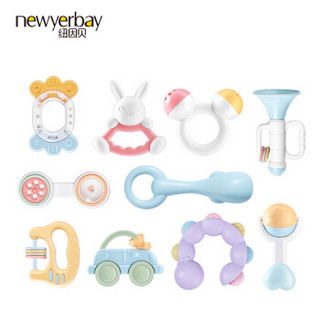 纽因贝（NEWYERBAY）纽因贝婴儿手摇铃玩具6件套 岁新生儿宝宝早教牙胶 0-3-6-12个月