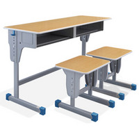 木游记 培训桌椅中小学生课桌椅单人学习桌书桌会议桌办公桌活动桌椅套装1个桌子+2个椅子 MYJPXZ-2068