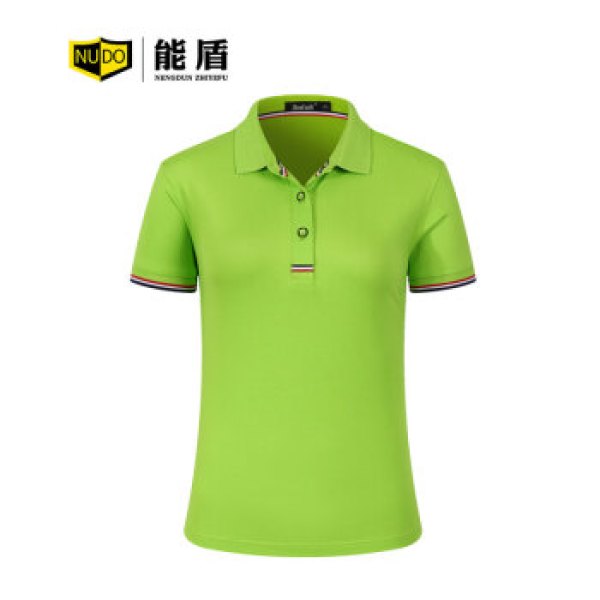 polo衫男女t恤上衣广告衫翻领短袖工作服班服制作85681-2hj女墨绿色