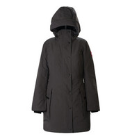 Canada Goose 加拿大鹅 女士深灰色聚酯纤维连帽中长款羽绒服 3811L 66 M码