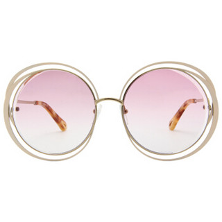 CHLOE 蔻依 女款米金色镜框紫罗兰色渐变镜片眼镜太阳镜 CE155S 795 59mm