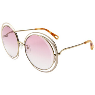 CHLOE 蔻依 女款米金色镜框紫罗兰色渐变镜片眼镜太阳镜 CE155S 795 59mm
