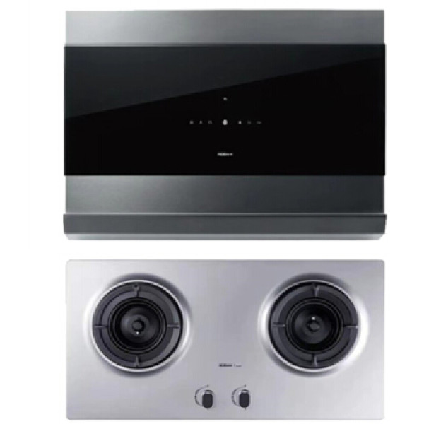 商品老板( robam)侧吸式 大风压 大吸力抽油烟机燃气灶套装 5700 9g53