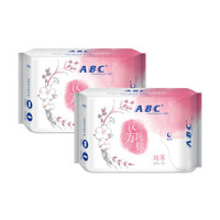 ABC 汉方纯棉 超薄夜用卫生巾285mm*6片*2包装