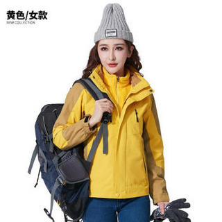 Markentsee 2019冬季新品女装冲锋衣短外套定制logo外套情侣工装防寒登山服 CCHRX352-19588 女款玫红 M