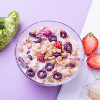 德富祥 奇亚籽谷物酸奶水果燕麦片416g 冲泡干吃代餐懒人速食早餐