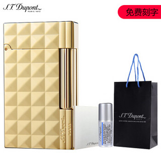 S.T.Dupont 法国都彭 Gatsby系列钻石菱纹打火机套装18113镀金