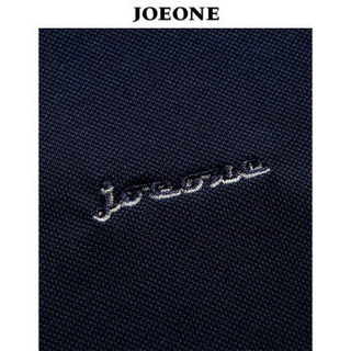 九牧王（JOEONE） 短袖t恤 男装2019新品夏季男翻领商务休闲修身 175/96A[50]藏青JT29201BT