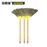 安赛瑞 营业用芒草扫把（5把装）商用草编轻便扫帚 老式草编扫帚 环卫草编扫把 学校工厂草编笤帚 12880